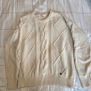 Fig cream knit sweater